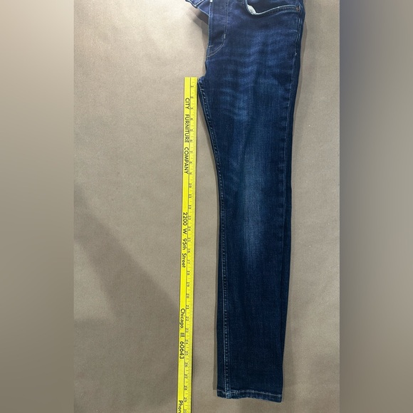 AllSaints Cigarette Slim Tapered Jeans W32 L30 Dark Wash - Picture 4 of 9